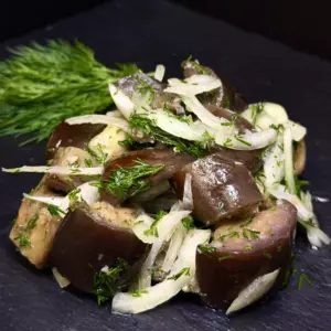 Маринованные баклажаны с чесноком